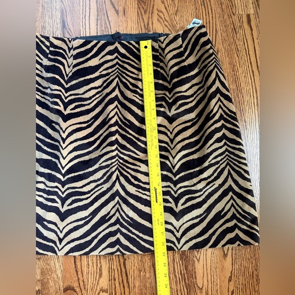 Talbots Canvas A-Line Skirt – Textured Zebra Print Plus Size 24 Petite - Picture 8 of 9